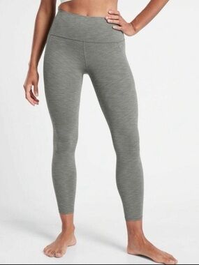 Athleta women’s High Rise Leggings Greenish Grey M Tall activewear workout